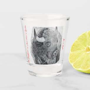American Buffalo Shot Glass