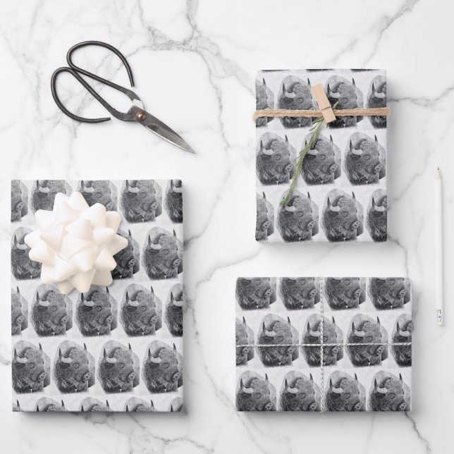 American Buffalo Wrapping Paper Sheet (Front)