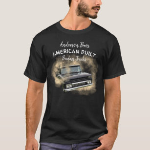 American Built Any Name 60's Model Truck Burnout T-Shirt
