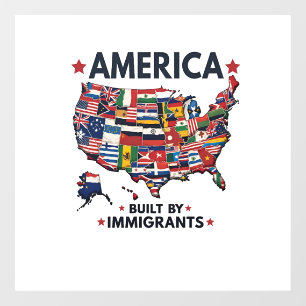 American Built by Immigrants Patriotic American
