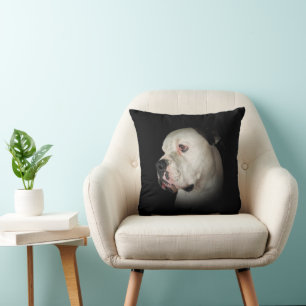 American Bull Dog Portrait Cushion