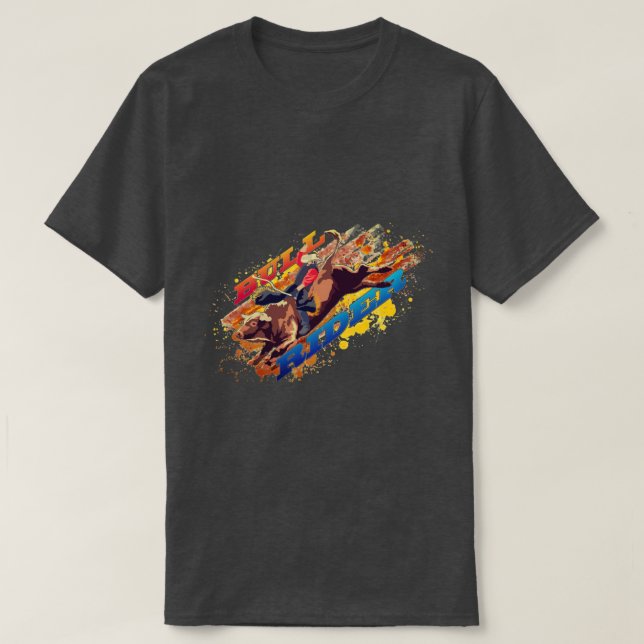 American Bull Rider T-Shirt (Design Front)