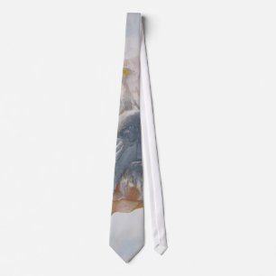 American Bulldog Artistic Pet Portrait Tie