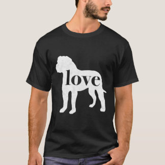 American Bulldog Bully Love A Vintage Style Graphi T-Shirt