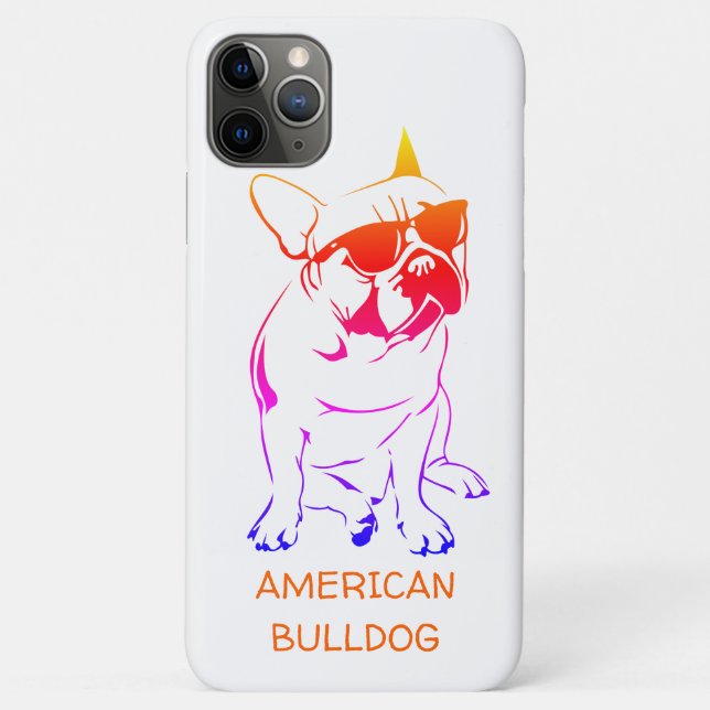 AMERICAN BULLDOG COLOURFUL Case-Mate iPhone CASE (Back)