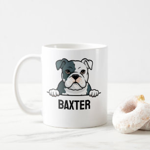 American Bulldog Custom Name Cute Pet Dog Lover    Coffee Mug