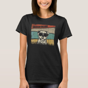 American Bulldog Dog Cool Simple Vintage Retro St T-Shirt