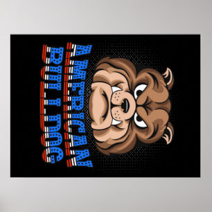 American Bulldog Dog Owner Poster