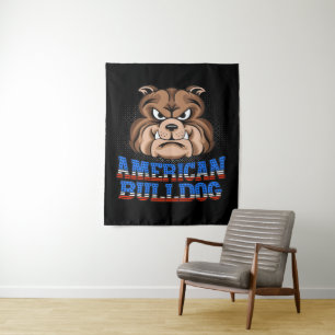 American Bulldog Dog Owner Tapestry