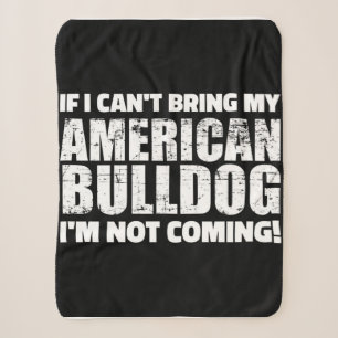 American Bulldog English Bulldog Lover Gift Sherpa Blanket