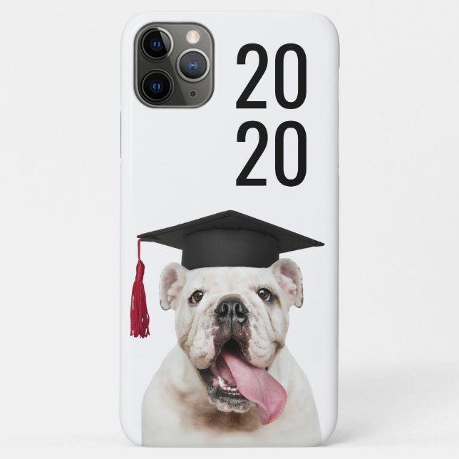 American Bulldog in Grad Cap with Class Year Case-Mate iPhone Case (Back)
