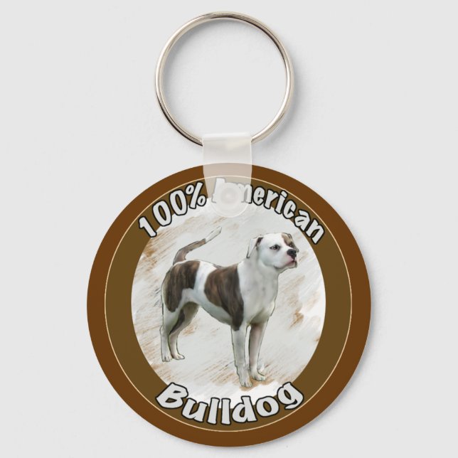 american bulldog key ring (Front)
