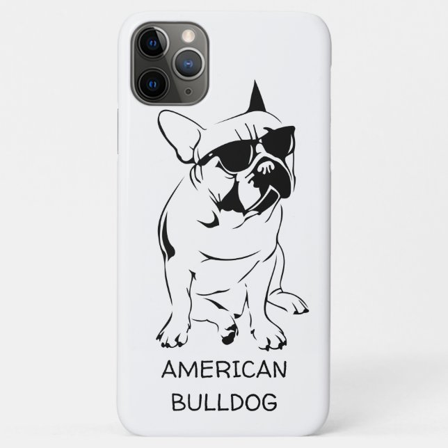 AMERICAN BULLDOG SKETCH Case-Mate iPhone CASE (Back)