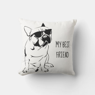 AMERICAN BULLDOG SKETCH CUSHION