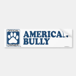 American Bully Blue Bumper Sticker
