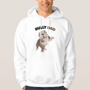 American Bully Dad Dog Owner Father Funny Men Hoodie
