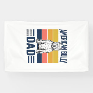 American Bully Dad Vintage Dog Lover Shirt Design_ Banner
