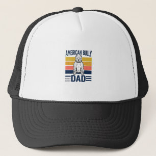 American Bully Dad Vintage Dog Lover Shirt Design_ Trucker Hat