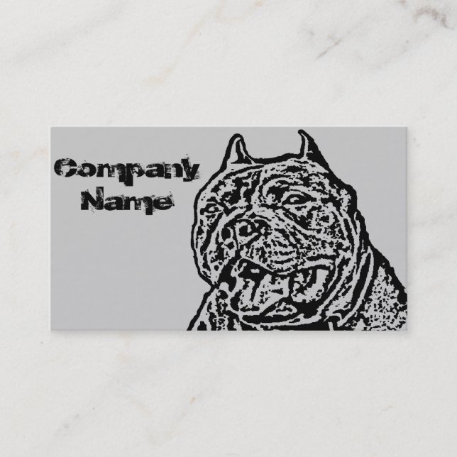 American Bully Dog Business Card (Front)