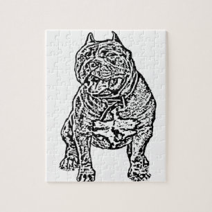 American Bully Dog Jigsaw Puzzle