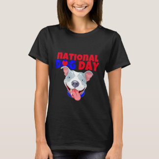 American Bully Dog National Dog day T-Shirt