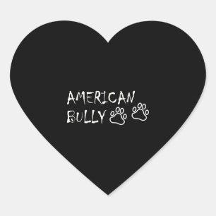 American Bully Heart Sticker