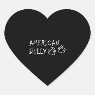 American Bully Heart Sticker