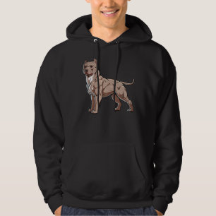 American Bully Illustration American Pit Bull Terr Hoodie