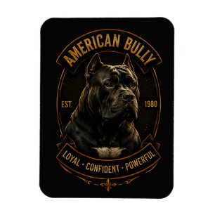 American Bully Loyal Confident Powerful Dog Breed Magnet