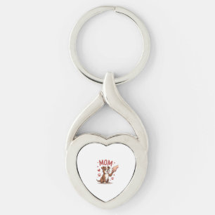 American Bully Mom Cute Dog Mama Funny Women Key Ring