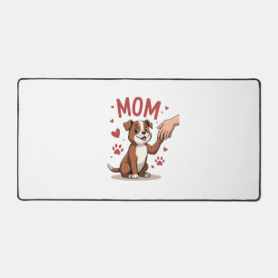 American Bully Mum Cute Dog Mama Funny Women Desk Mat