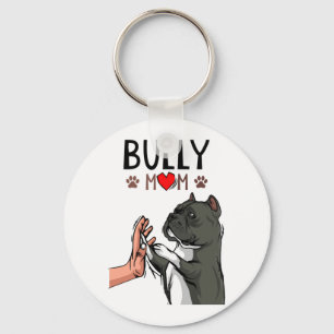 American Bully Mum Cute Dog Mama Funny Women Key Ring