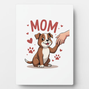 American Bully Mum Cute Dog Mama Funny Women Plaque