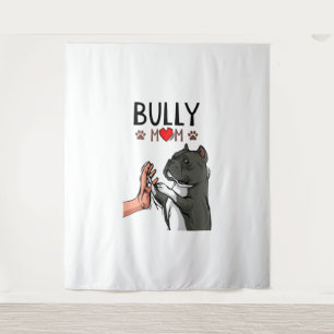 American Bully Mum Cute Dog Mama Funny Women Tapestry