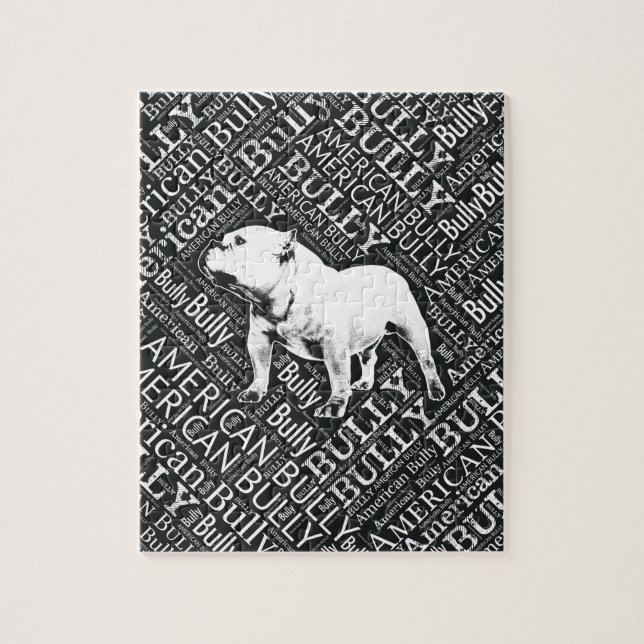 American Bully Word Art Jigsaw Puzzle (Vertical)