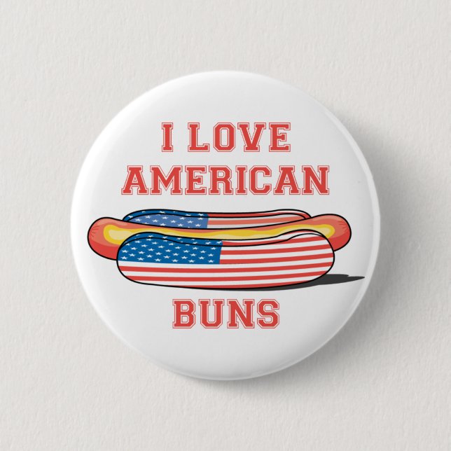 American Buns 6 Cm Round Badge (Front)