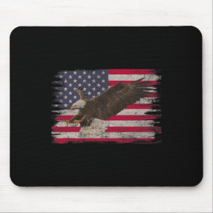 American Byld Eagle 4th Of July Us Flag Patriotic Mouse Pad