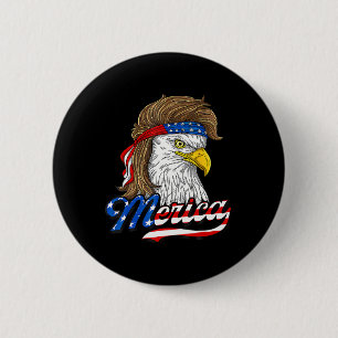 American Byld Eagle Usa Flag 4th Of July Eagle Usa 6 Cm Round Badge