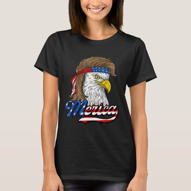 American Byld Eagle Usa Flag 4th Of July Eagle Usa T-Shirt (Front)