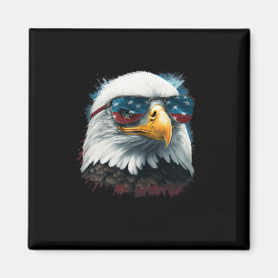 American Byld Eagle Usa Flag Shirt 4th Of July Eag Magnet