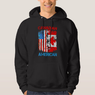 American Canadian Flag America Usa Canada Patriot Hoodie