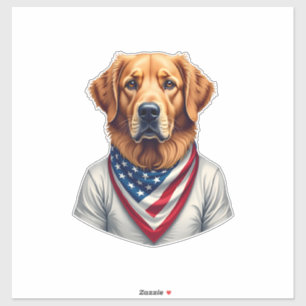 American Canine Golden Retriever Vintage Tee