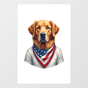 American Canine Golden Retriever Vintage Tee