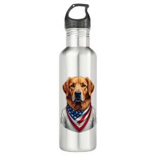American Canine Golden Retriever Vintage Tee 710 Ml Water Bottle