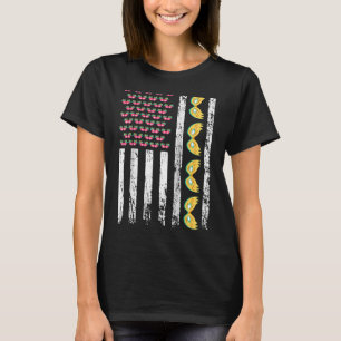American Carnival Masquerade Mardi Gras Flag Holid T-Shirt