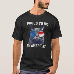 American Cat 4th Of July Proud To Be Americat Wome T-Shirt