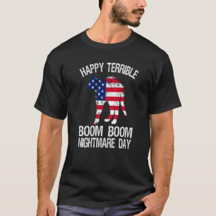 American Cat Usa Flag 4th Of July T-Shirt