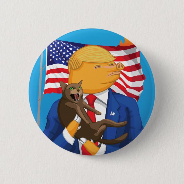 American Catastrophe 6 Cm Round Badge (Front)