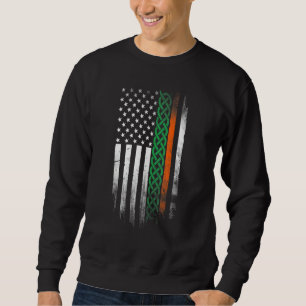 American Celtic knot Stripes flag Irish Patrick's Sweatshirt