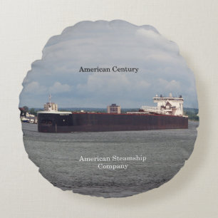 American Century round pillow